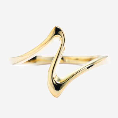 Silver Treasures Womens 14K Gold Over Band