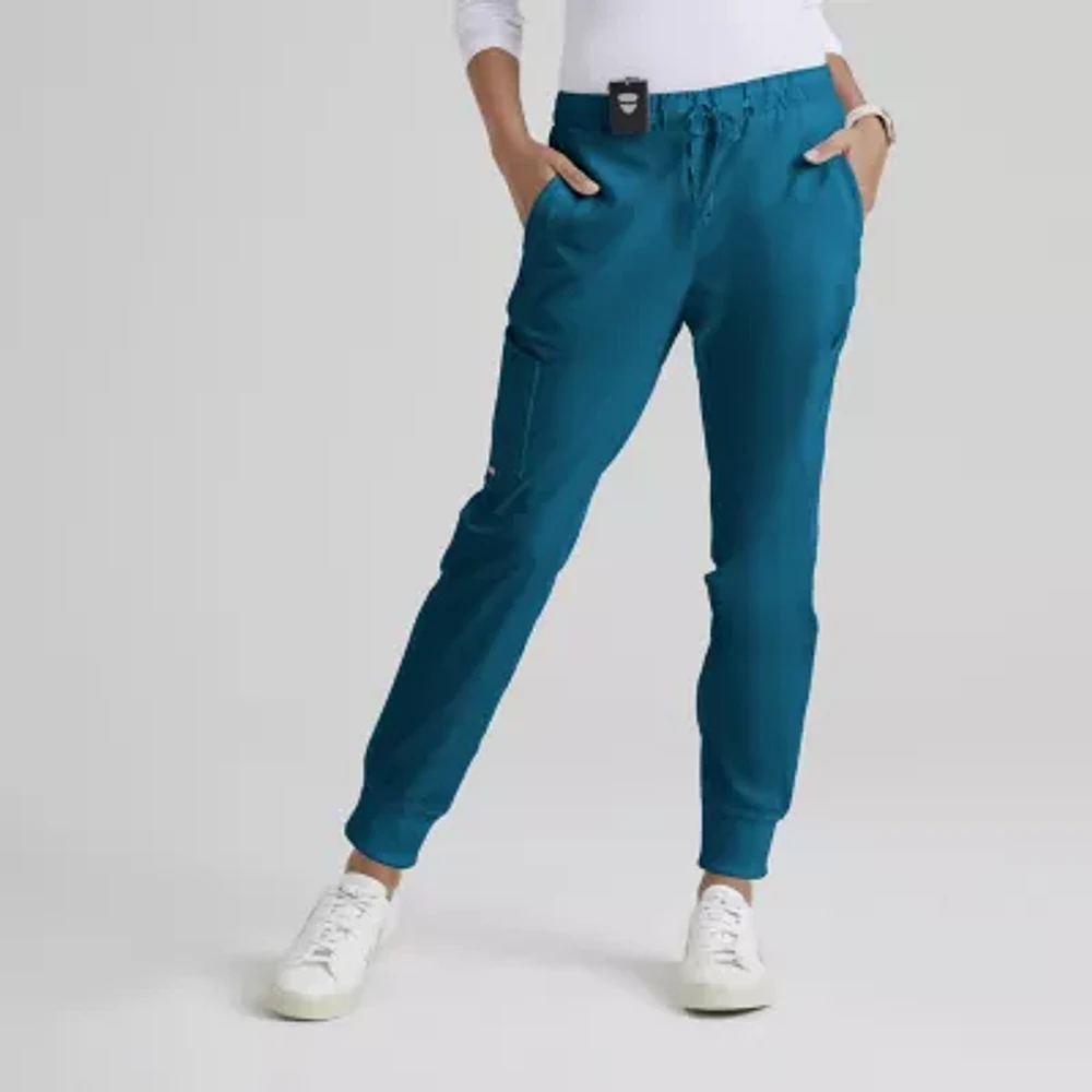 Grey's Anatomy™ by Barco Classic Grp534 Kira 5-Pocket Mid-Rise Jogger Womens Moisture Wicking Scrub Pant