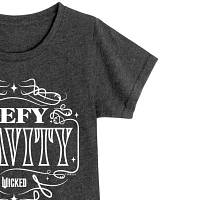 Defy Gravity Big Kid Girls Crew Neck Short Sleeve Wicked T-Shirt