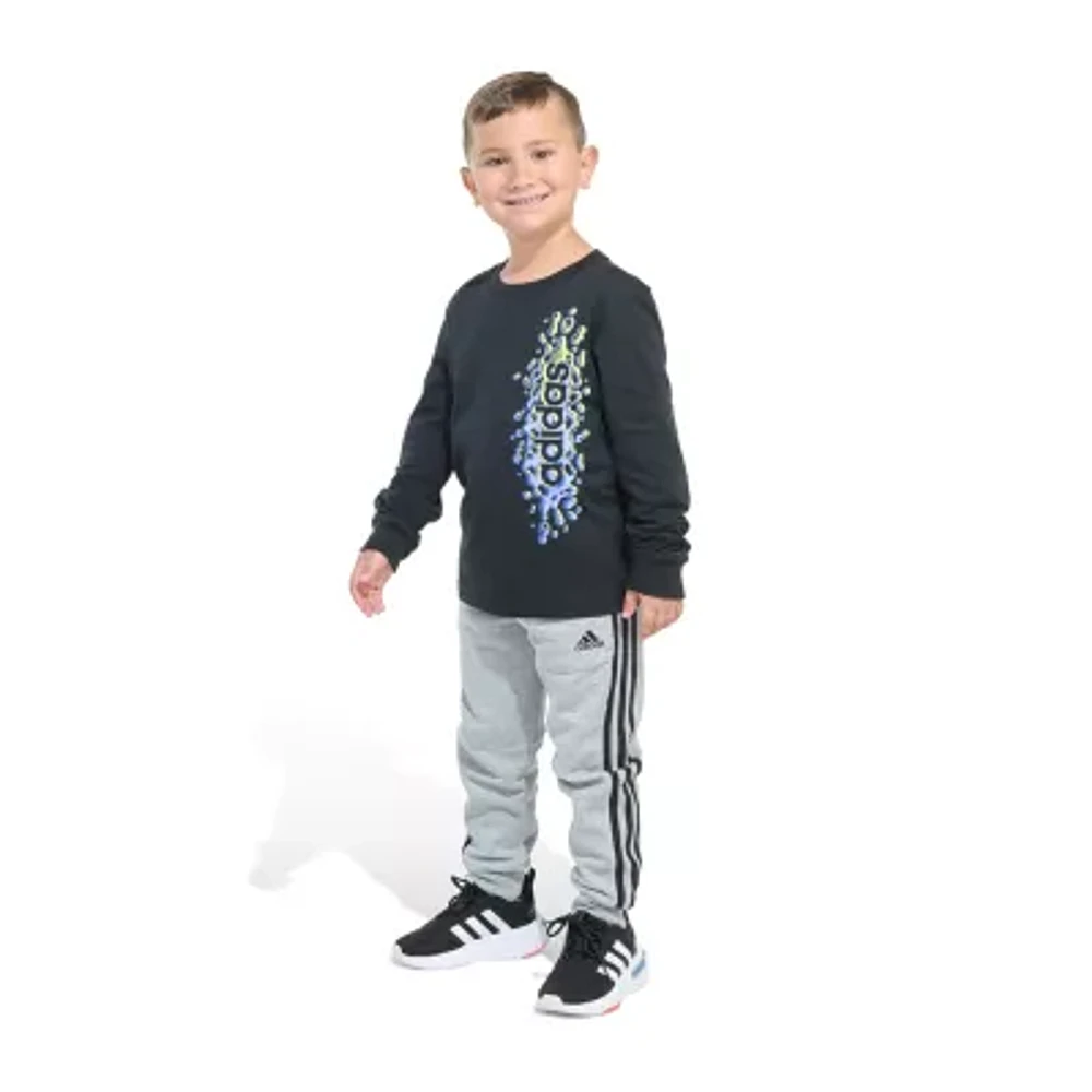 adidas Little Boys 2-pc. Pant Set