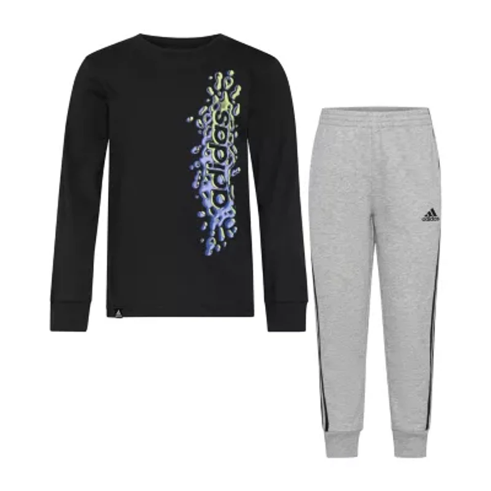 adidas Little Boys 2-pc. Pant Set