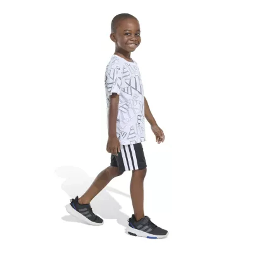 adidas Little Boys 2-pc. Short Set
