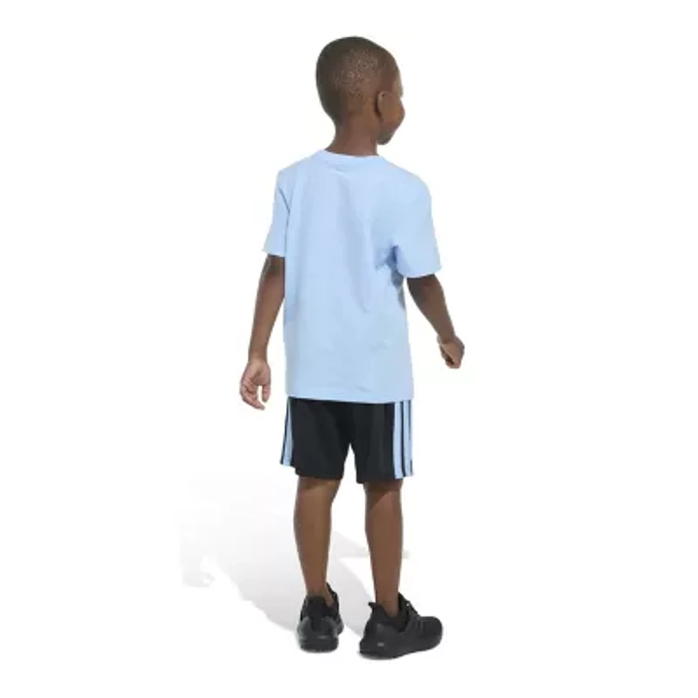 adidas Little Boys 2-pc. Short Set