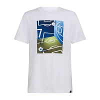 adidas Big Kid Boys Crew Neck Short Sleeve Regular Fit Graphic T-Shirt