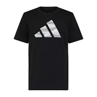 adidas Big Kid Boys Crew Neck Short Sleeve Regular Fit Graphic T-Shirt