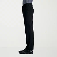 Haggar Premium Comfort Mens Waistband Straight Slim Fit Flat Front Pant