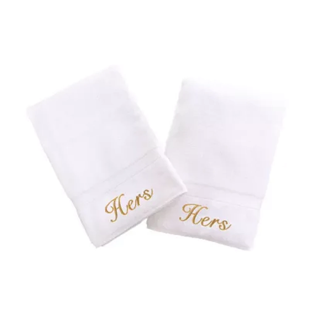 Linum Home Textiles Hers And 2-pc. Hand Towel