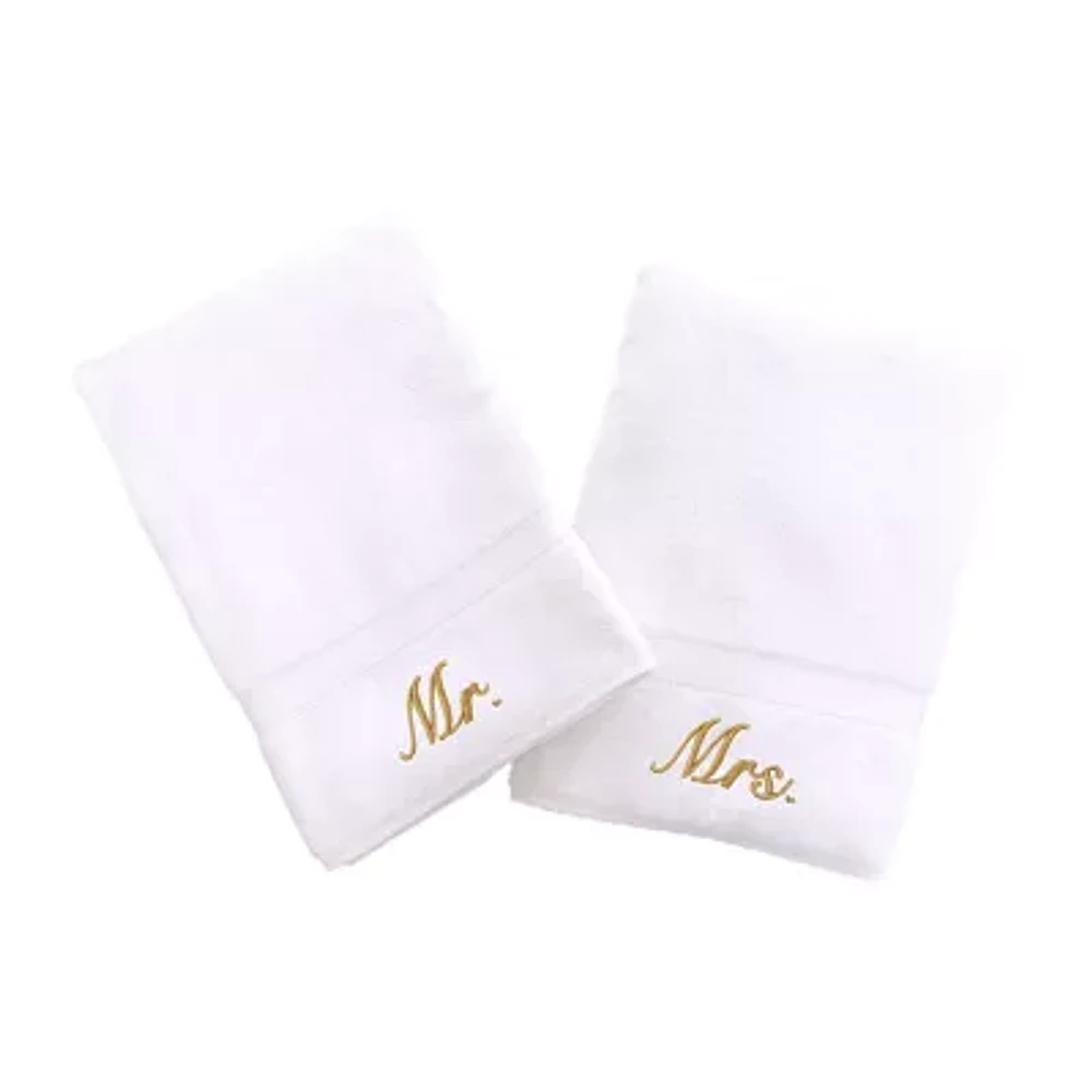 Linum Home Textiles Mr And Mrs 2-pc. Hand Towel