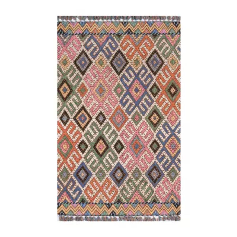 Momeni Tahoe 1 Geometric Hand Tufted Indoor Rectangular Accent Rug