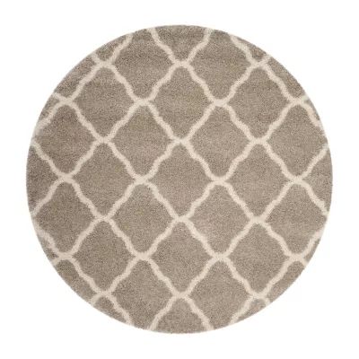 Safavieh Hudson Shag Collection Weldon Geometric Round Area Rug