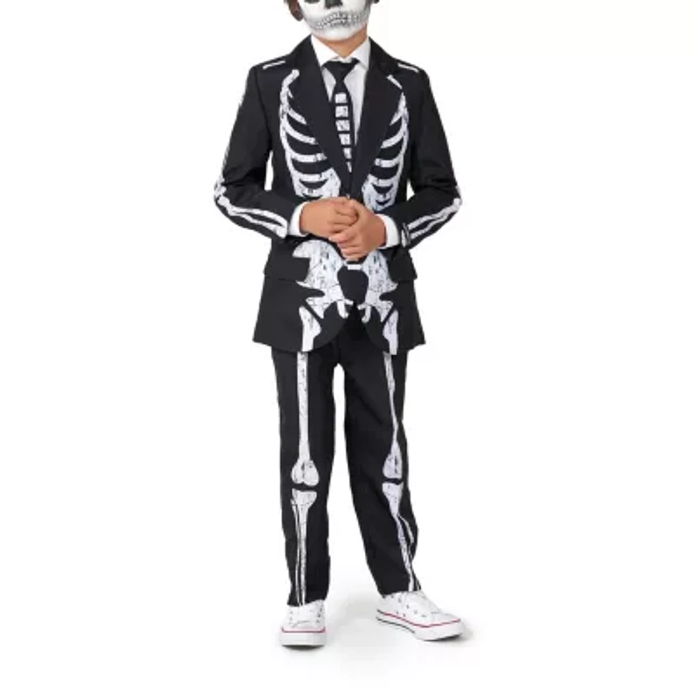 Suitmeister Skeleton Little & Big Kid Boys 3-pc. Suit Set