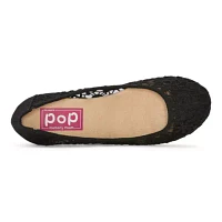 Pop Mannor Womens Closed Toe Ballet Flats