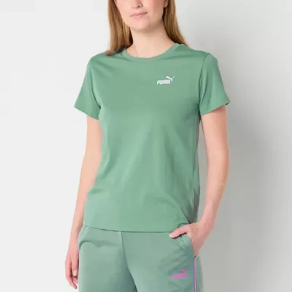 PUMA Womens Crew Neck Short Sleeve Active T-Shirt