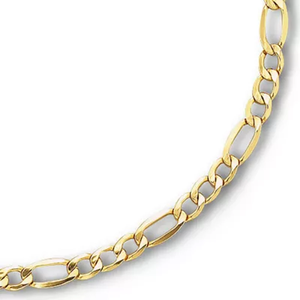10K Yellow Gold 20" Hollow Figaro Chain