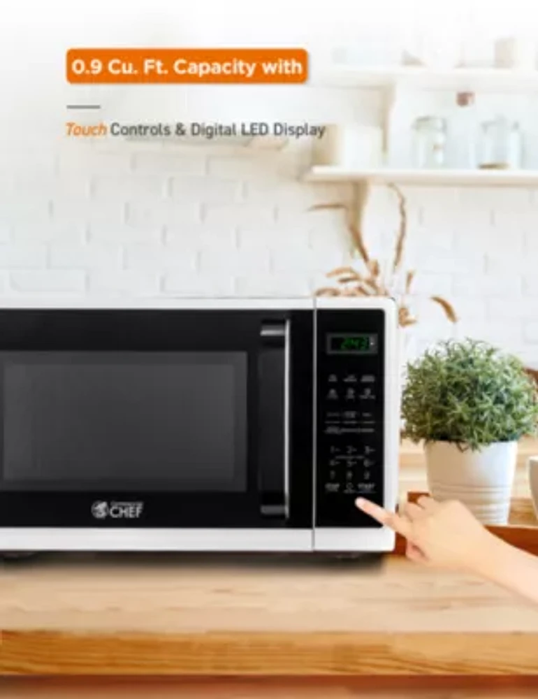 COMMERCIAL CHEF Cu. Ft. Countertop Microwave with Digital Display Microwave & 10 Power Levels