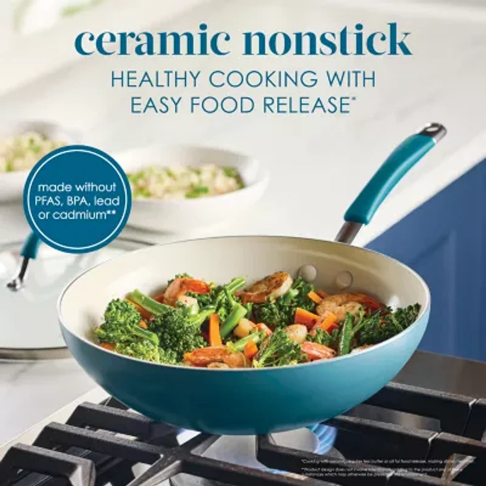 Rachael Ray Cucina Ceramic Non-Stick 11" Stir Fry Pan