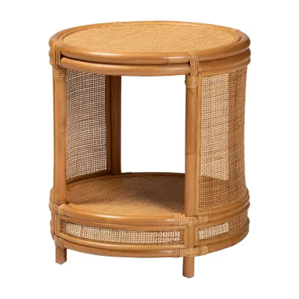 Louis Rattan End Table