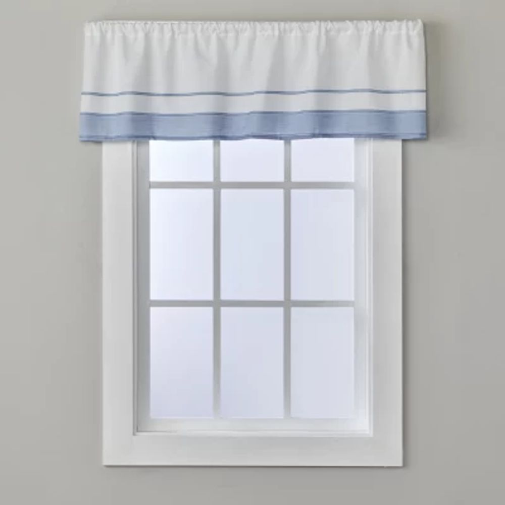 Saturday Knight Carrick Stripe Rod Pocket Tailored Valance
