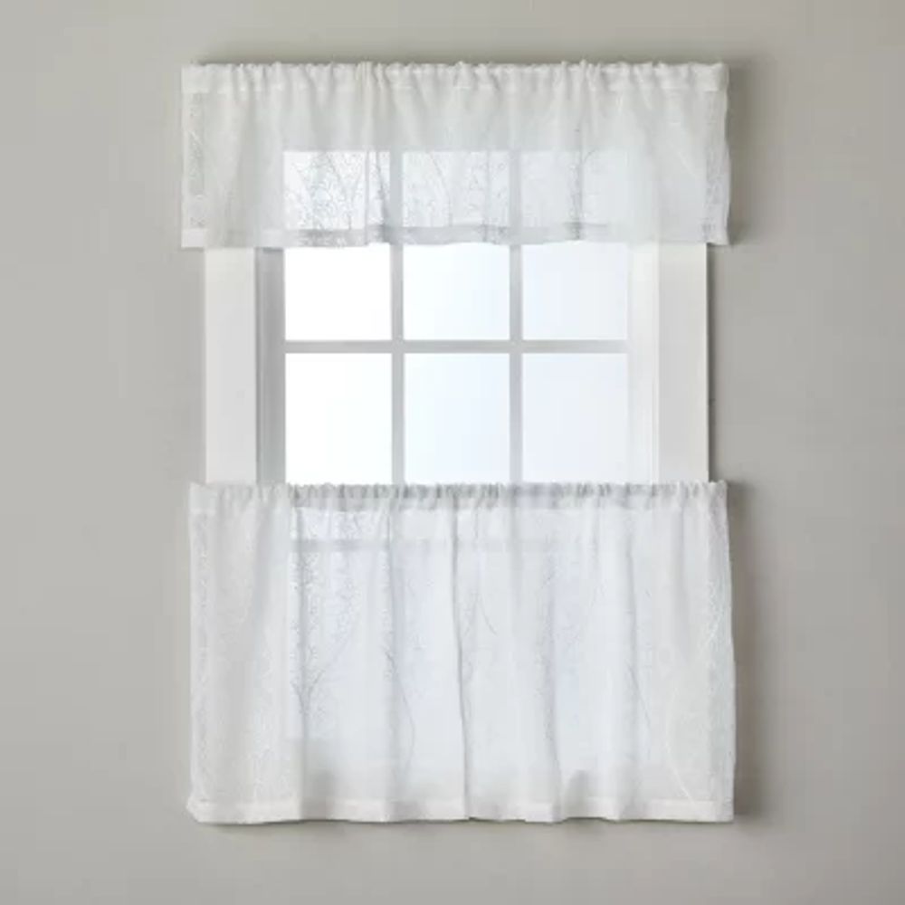 Saturday Knight Isabella Lace 2-pc. Rod Pocket Window Tier