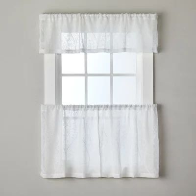 Saturday Knight Isabella Lace 2-pc. Rod Pocket Window Tier