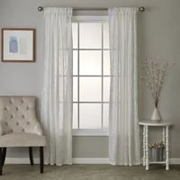 Saturday Knight Isabella Lace Rod Pocket Light-Filtering Single Curtain Panel