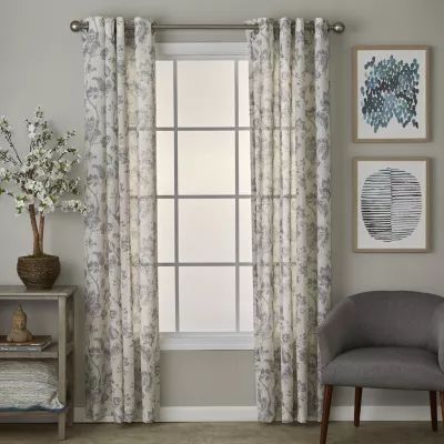 Saturday Knight Jackie Grommet Top Light-Filtering Single Curtain Panel