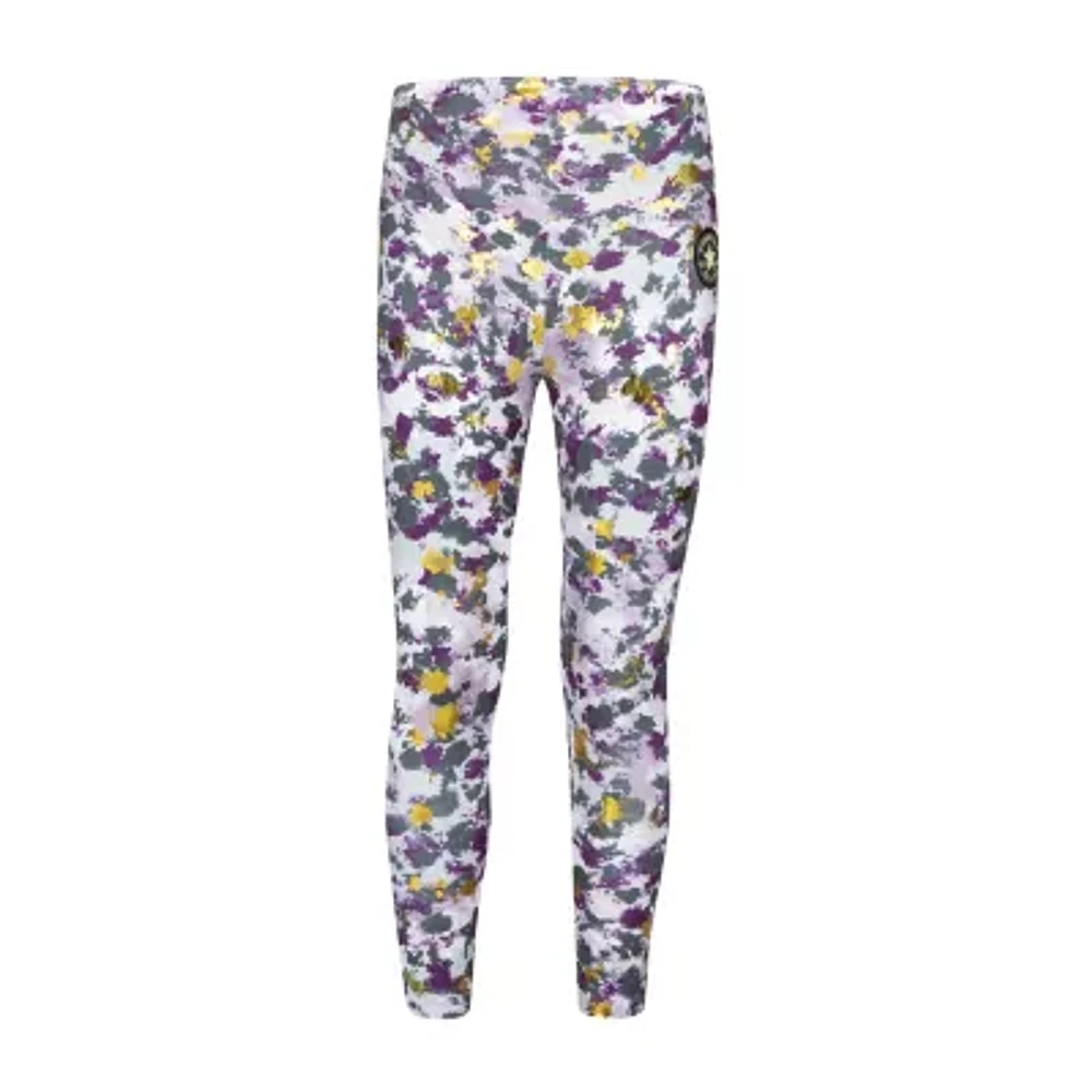 Converse Big Kid Girls High Rise Fleece Active Full Length Leggings