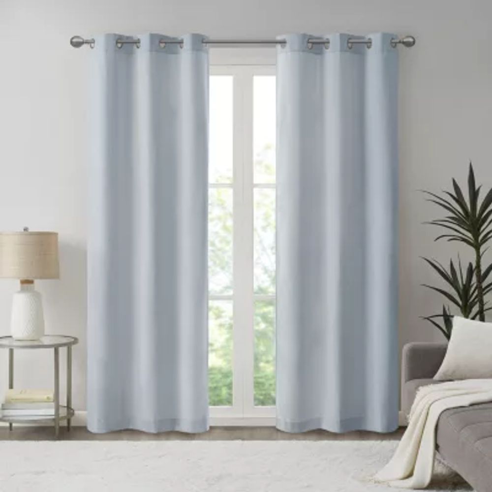 Madison Park Colm Grommet Top Energy Saving Blackout Set of 2 Curtain Panel