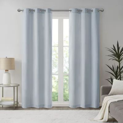 Madison Park Colm Grommet Top Energy Saving Blackout Set of 2 Curtain Panel