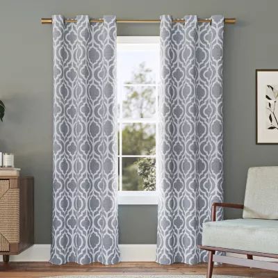 Sun Zero Eldon Grommet Top Blackout Single Curtain Panel