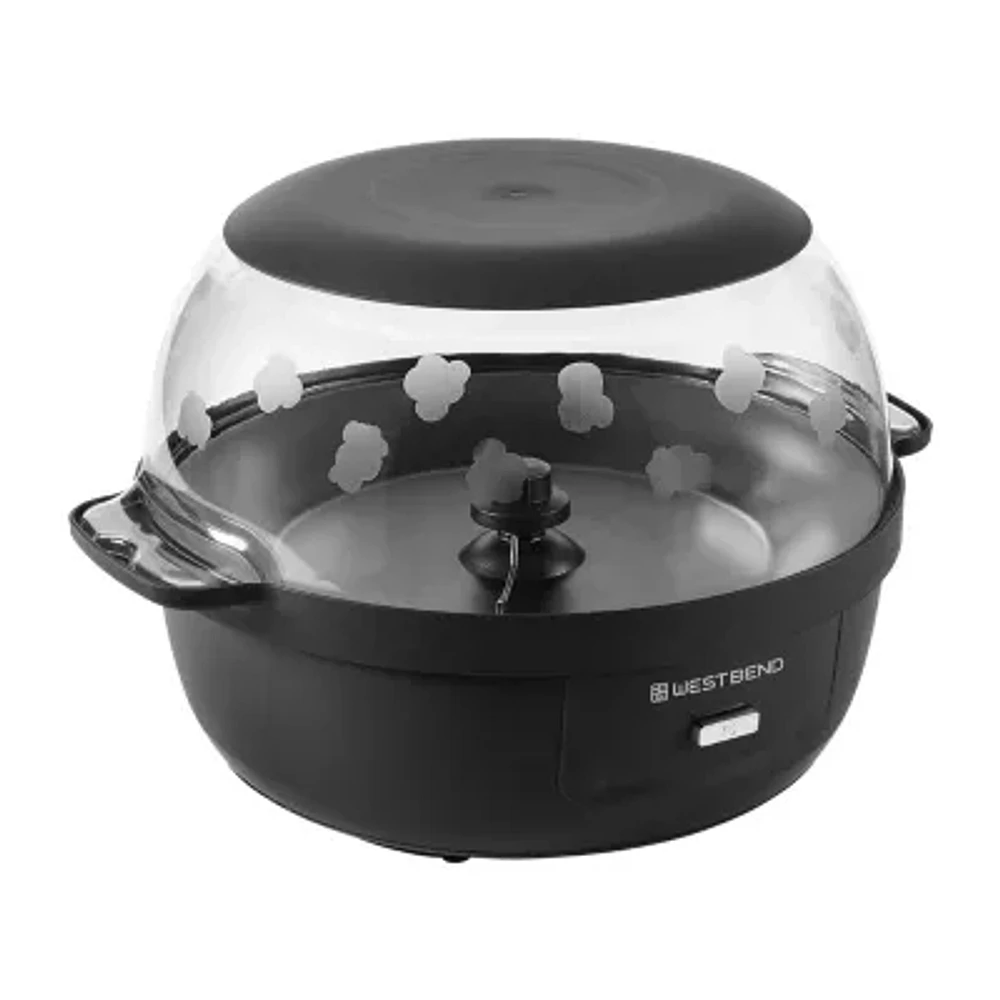 West Bend Stir Crazy 6 Qt. Popcorn Machine, in Black