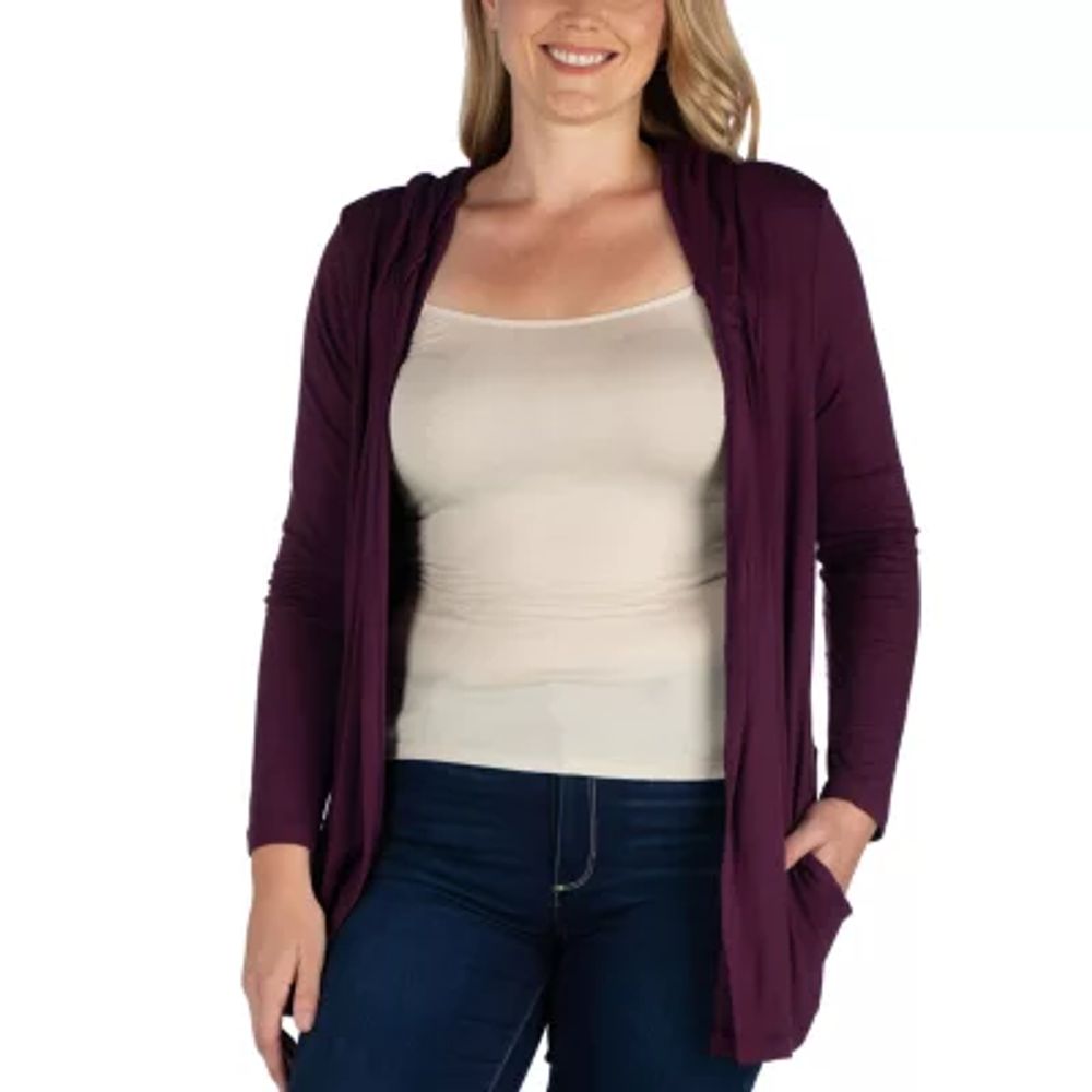 24seven Comfort Apparel Womens Midweight Plus Softshell Vest Jacket