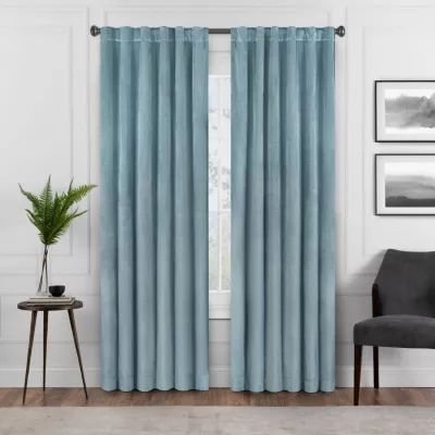 Eclipse Harper Rod Pocket Back Tab Energy Saving Blackout Single Curtain Panel