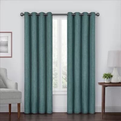 Eclipse Gemini Grommet Top Energy Saving Blackout Single Curtain Panel