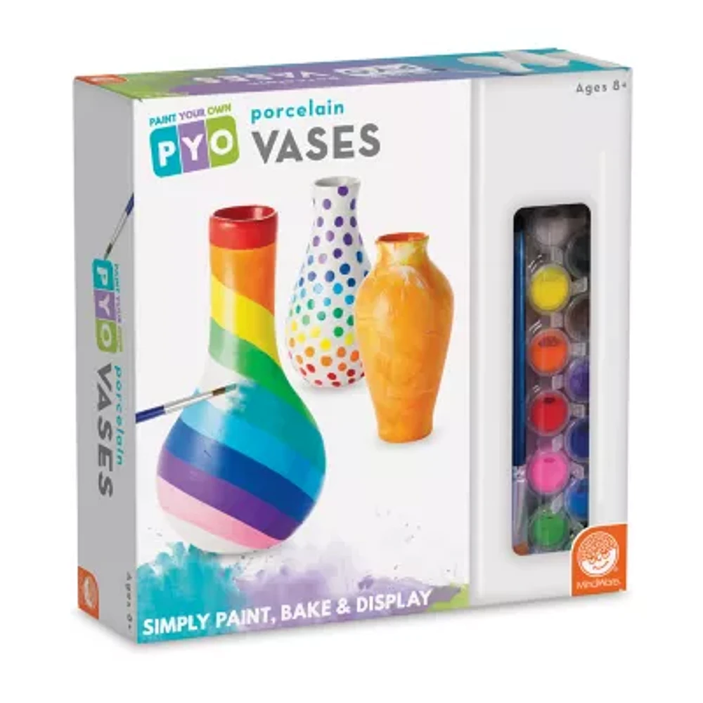MindWare Paint Your Own Porcelain Vases