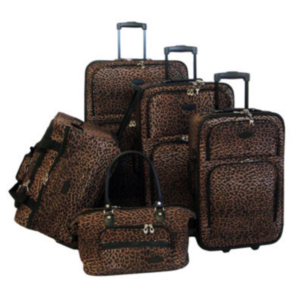 American Flyer Animal Print 5-pc. Softside Luggage Set