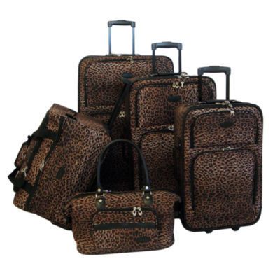 American Flyer Animal Print 5-pc. Softside Luggage Set