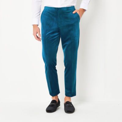 J. Ferrar Mens Straight Slim Fit Cropped Pant
