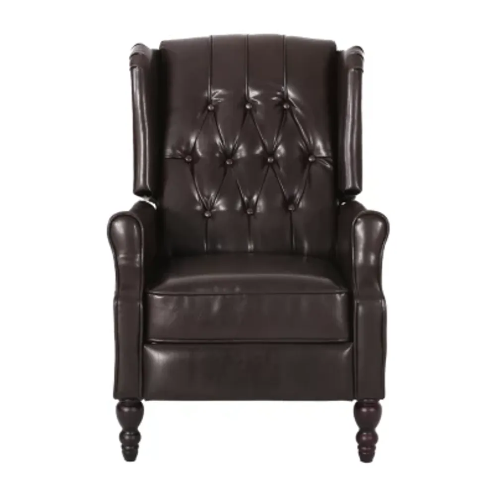 Walter Tufted Roll-Arm Recliner