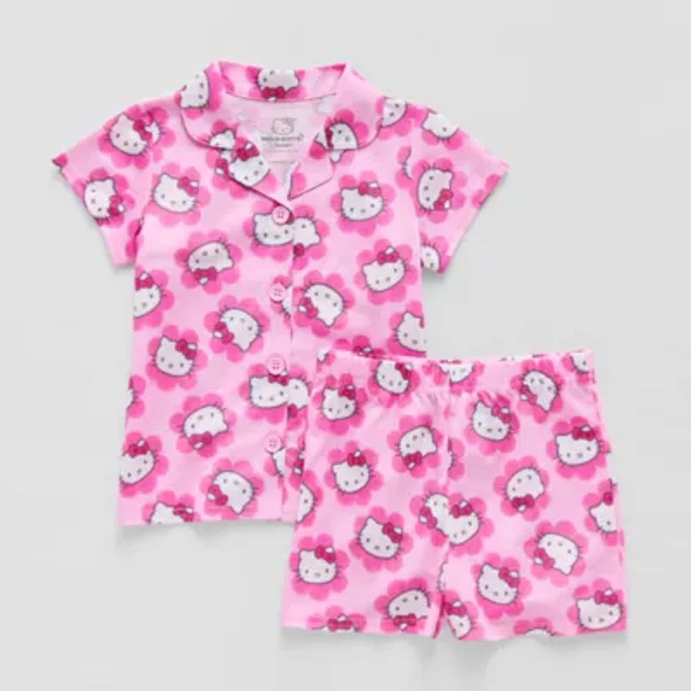 Toddler Girls Hello Kitty Short Sleeve 2-pc. Pajama Sets
