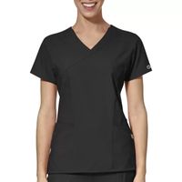 Wink® W123 Mock Wrap Womens Short Sleeve Moisture Wicking Wrinkle Resistant Quick Dry Scrub Top