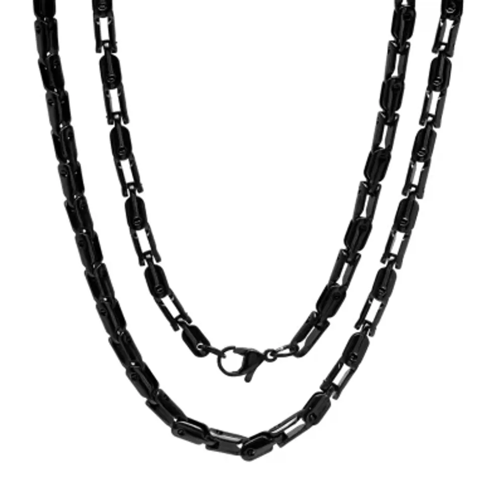 Mens Stainless Steel Hypoallergenic 24 Inch Mariner Chain Necklace
