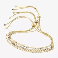 Sparkle Allure Birthstone Womens Red Crystal Bracelet Set