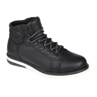 Territory Mens Atlas Block Heel Lace-Up Boots