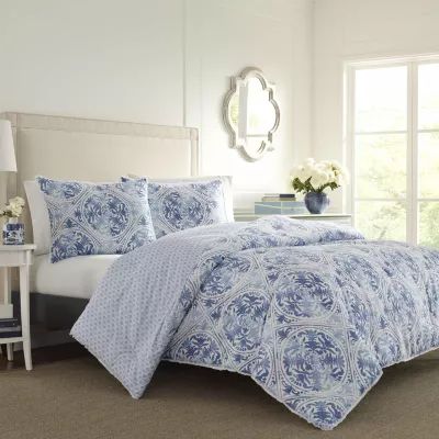 Laura Ashley Mila Midweight Reversible Comforter Set