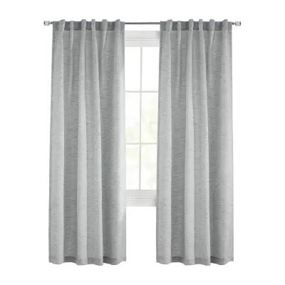 Danbury Rod Pocket Back Tab Light-Filtering Single Curtain Panel