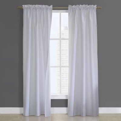 Prescott Thermalogic Rod Pocket Energy Saving Light-Filtering Set of 2 Curtain Panel