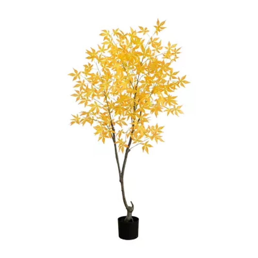 Nearly Natural 5' Yellow Maple Artificial Tree