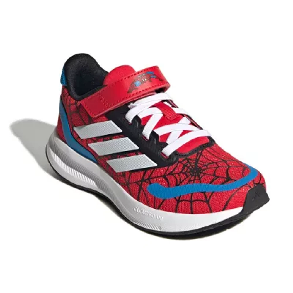 adidas Run Falcon Spider-Man El Little Kid Boys Running Shoes Spiderman