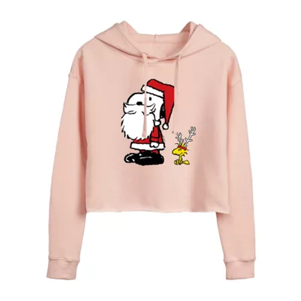 Womens Long Sleeve Peanuts Juniors Hoodie